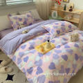 Romantic Houses bed sheet cover bedding pillowcase set